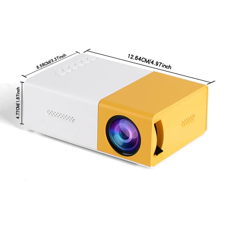 Pocket projector YG300, high-definition projector, a good choice for gifts, does not take up space and is suitable for outdoor