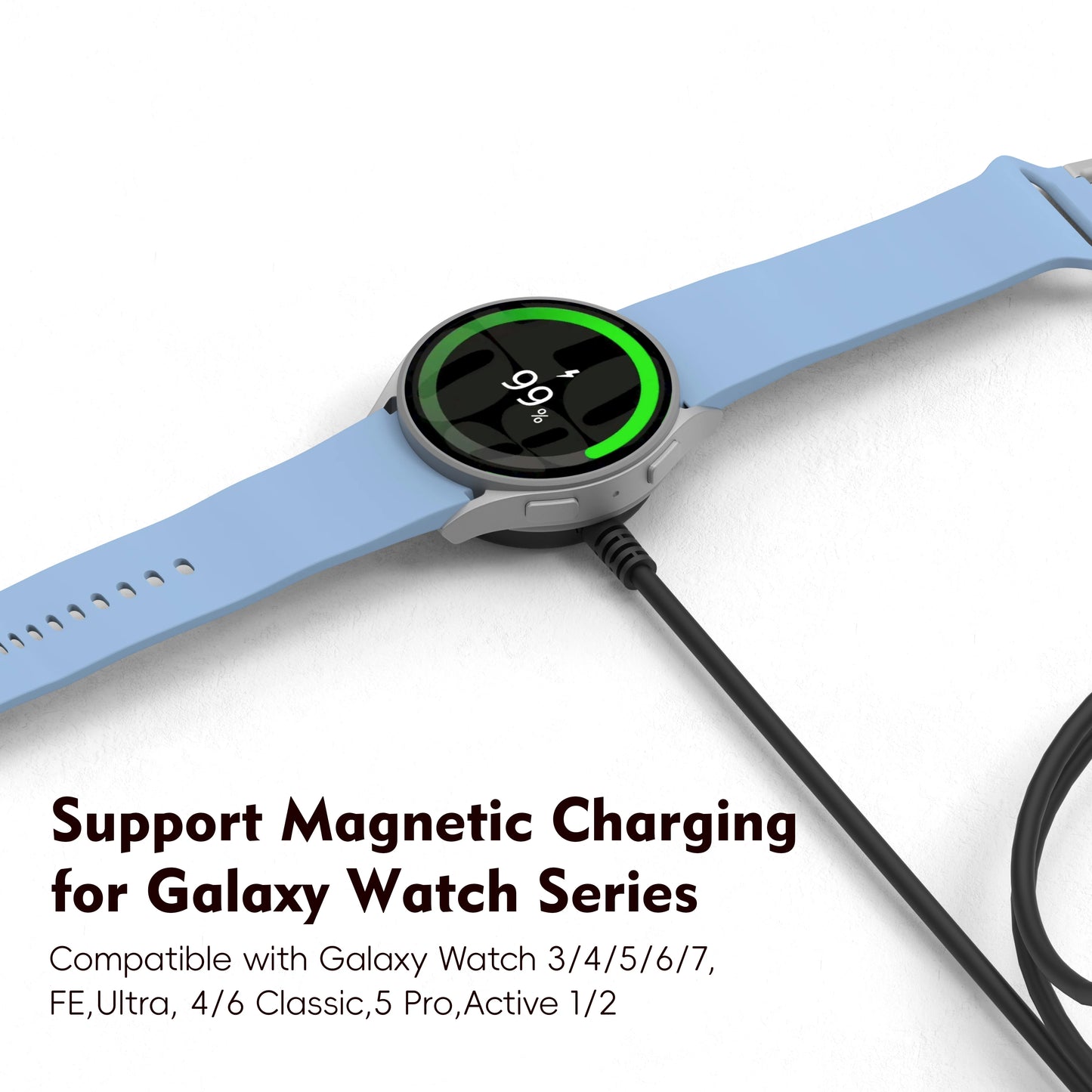Wireless charger Galaxy Watch Charger for Galaxy Watch 3/4 5/6/7 Active1-2 Ultra FE  watch cable USB-A USB-C