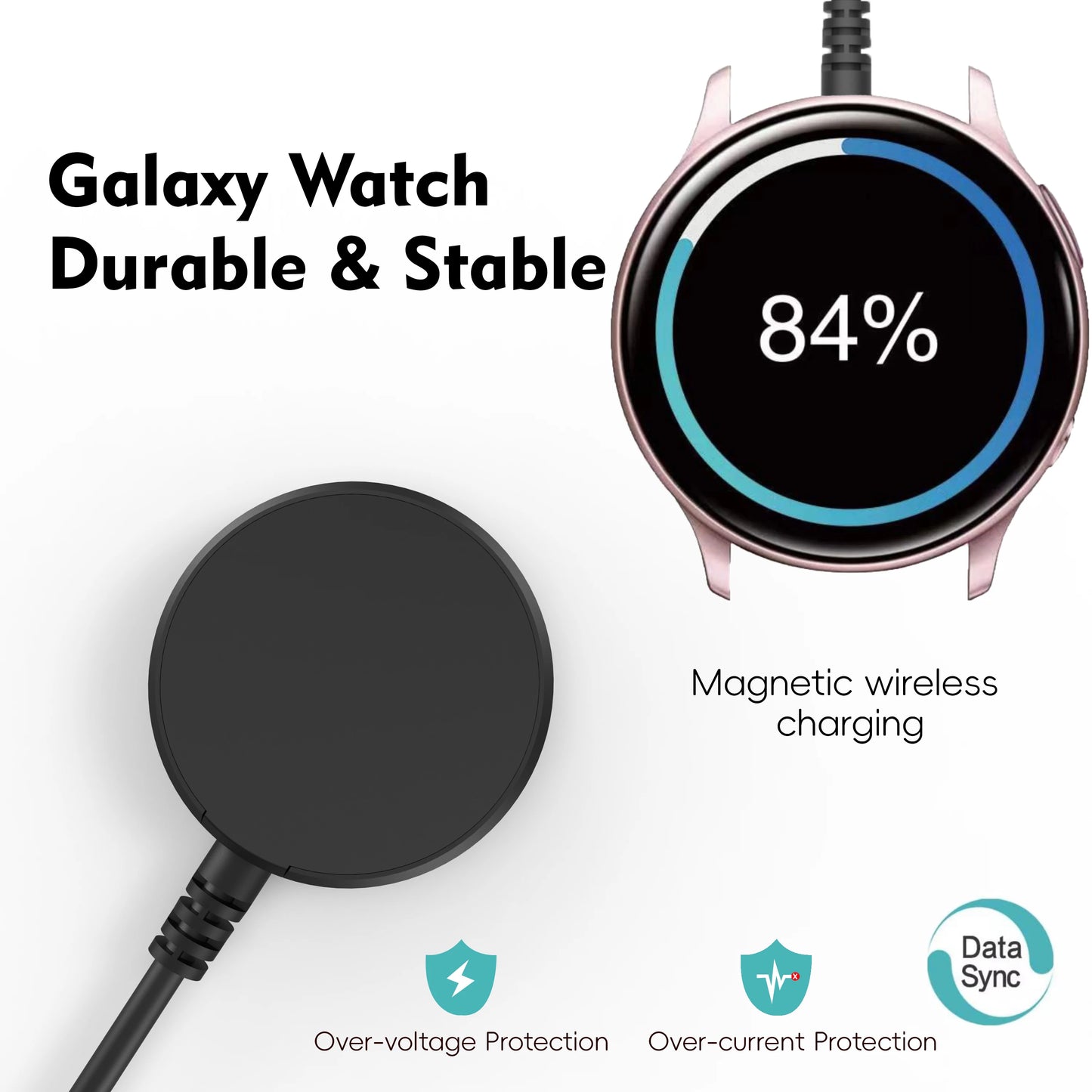 Wireless charger Galaxy Watch Charger for Galaxy Watch 3/4 5/6/7 Active1-2 Ultra FE  watch cable USB-A USB-C