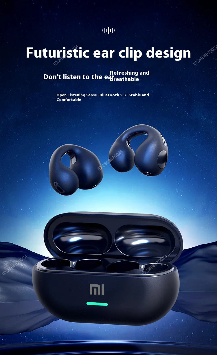 Xiaomi Bone Conduction Earphones Waterproof HiFi Stereo Wireless Sports Headphones with Microphone for Gaming and Music