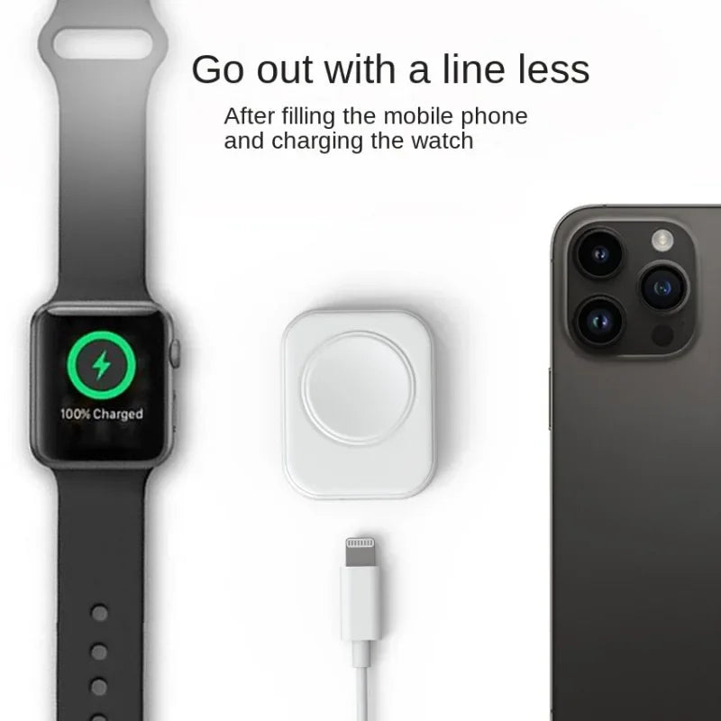 Wristwatch Wireless Charger - Portable Mobile Phone Charging Station